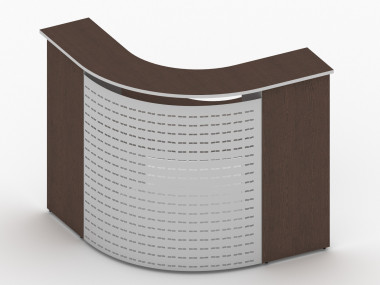 Стойка ресепшн Партнер 1270х1270х1200 Венге &mdash; Аэлита