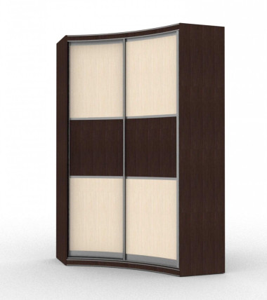 Радиусный шкаф купе "Джульетта" вогнутый 1250*1250*2200 &mdash; Аэлита