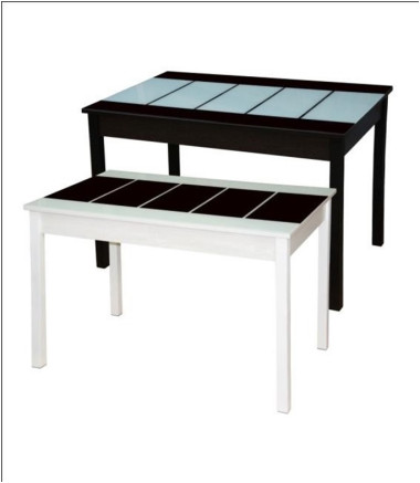 Стол обеденный Д60 со стеклом  1070*670 h750  — Аэлита