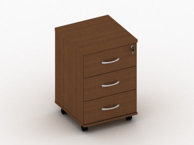 Тумба подкатная с центральным замком на 3 ящика 390х430х565 &mdash; Аэлита