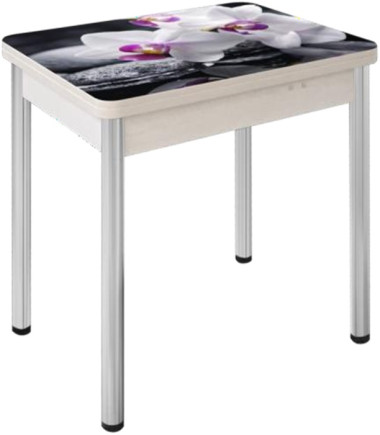 Стол раскладной Д37 с ящиком и фотопечатью 800*600 (1200) h750  — Аэлита