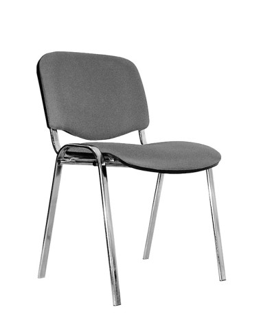 Стул  ИЗО хром, ткань серая WIN 18 &mdash; Аэлита