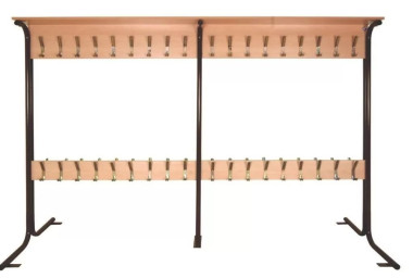 Вешалка напольная двухсторонняя на 36 мест 2336*862*1600 — Аэлита