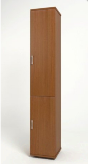 Шкаф КМ8 Монолит узкий 374х390х2046 с дверьми(КМ45+ДМ41+ДМ42) &mdash; Аэлита
