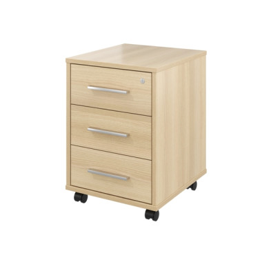 Тумба выкатная Канцлер 3 ящика с замком 406х446х570 &mdash; Аэлита