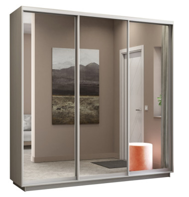 Шкаф-купе 3-х дверный с зеркалами ТРИО &mdash; Аэлита