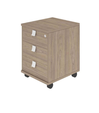 Тумба мобильная (выкатная) с 3 ящиками 412х450х556 — Аэлита