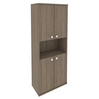 Шкаф высокий широкий  (4 низкие двери ЛДСП) 778х410х1980 &mdash; Аэлита