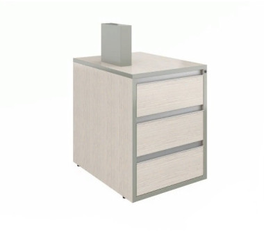 Тумба приставная с 3 ящиками (без топа) 426х550х725 — Аэлита