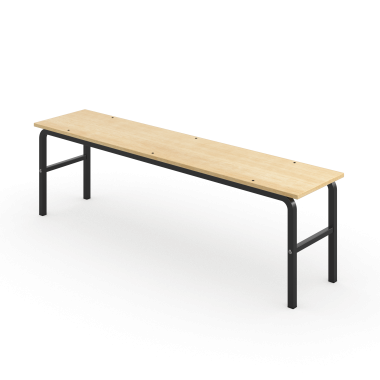 Банкетка жесткая на прямоугольной трубе 1450*320*420  — Аэлита