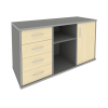 Тумба под оргтехнику сервисная 4 ящика Рива 1192х450х667