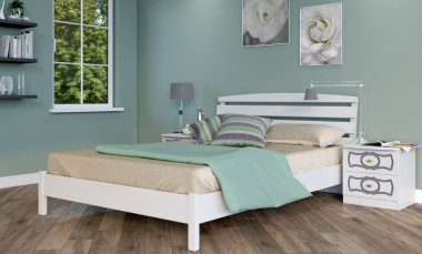 Кровать "Камелия-1" из натурального дерева &mdash; Аэлита