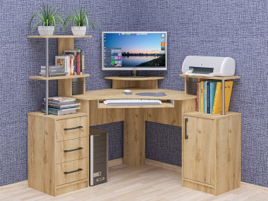 Стол компьютерный угловой СК-26, 1260х1260х1260 &mdash; Аэлита