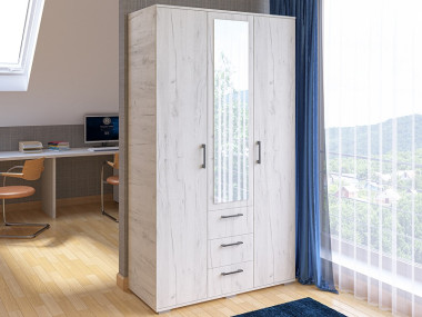 Шкаф распашной с зеркалом 2100х1200х540 — Аэлита